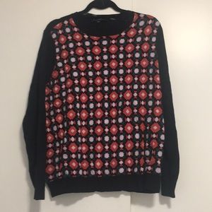 Eloquii Sweater, Black w/ pattern. Sz 18/20